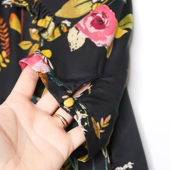 Baum und Pferdgarten Womens Blouse Size Small Multicolor Floral Feminine Prairie - Picture 6 of 8